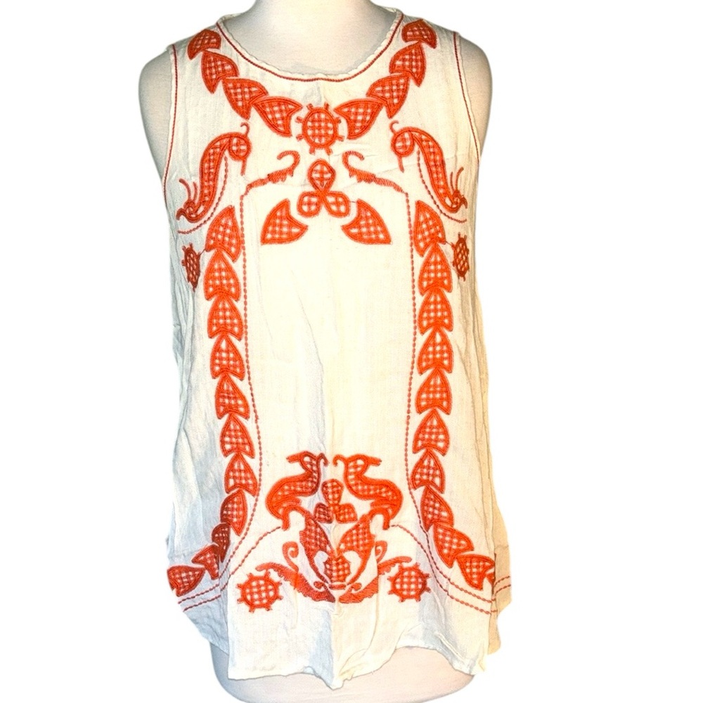 MARX studio specialty products MSSP orange beige sleeveless tank top women’s XS